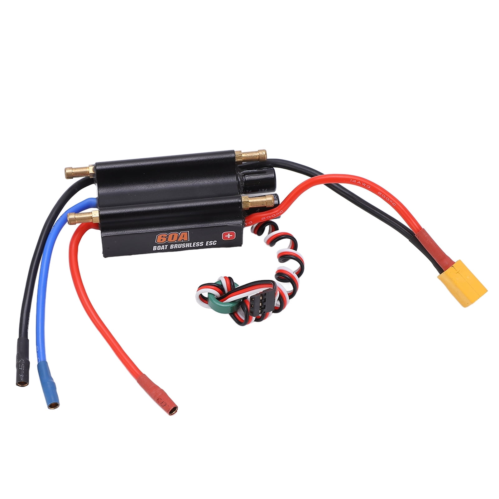 60A Brushless Electronic Speed Controller With XT60 Plug BEC Switch ...