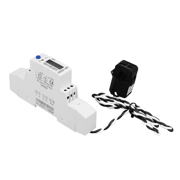 60A Din Rail 18mm Tuya Single Phase Smart Energy Meter Timer Power Consumption Monitor KWh Meter Wattmeter ,Easy to Install