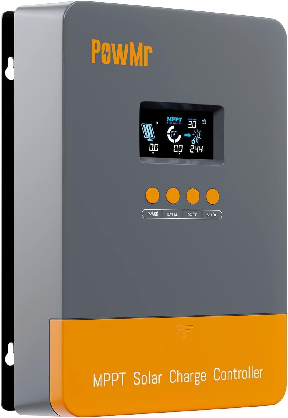 60A MPPT Solar Charge Controller 12V 24V 36V 48V Auto Parameter Adjustable LCD Display for LiFePO4,Lead Acid,Gel,Flooded and Lithium,MAX 160V 2880W Input