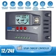 thumbnail image 1 of 60A Solar Charge Controller,DFITO 12V/ 24V Solar Panel Regulator with Adjustable LCD Display Dual USB Port Timer Setting PWM Auto Parameter, 1 of 11