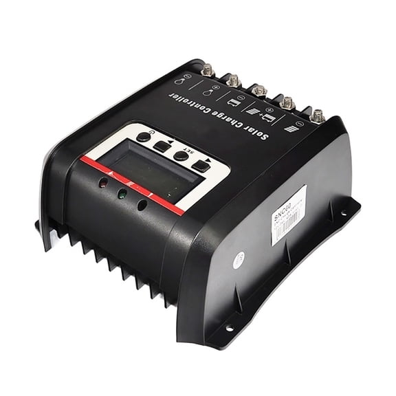 60A Solar Charge Controller Solar Panel Battery Regulator 12/24V PWM Auto Parameter Adjustable LCD Display ,Install Anywhere You Want