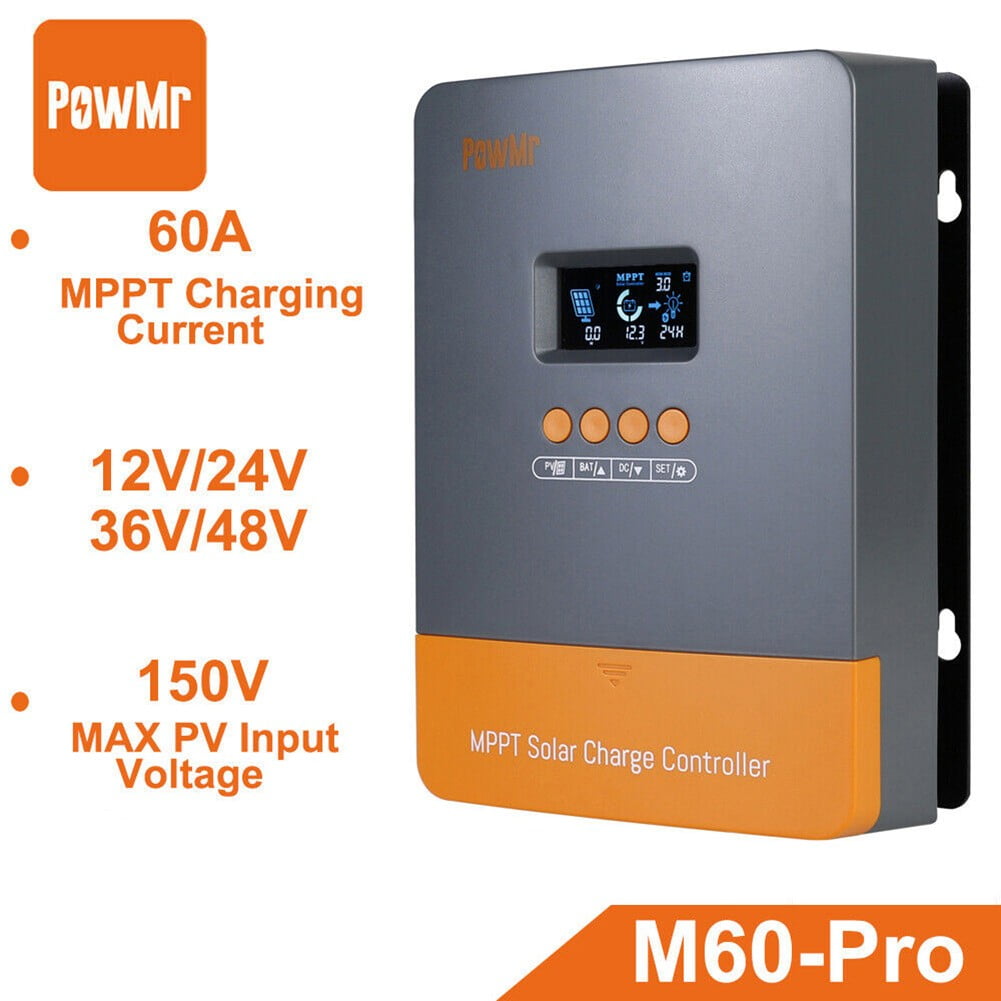 60A Solar Laderegler MPPT Controller Regler 12V 24V 36V 48V LCD Display