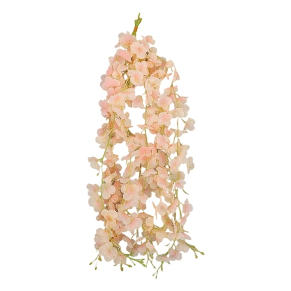 60CM Artificial Wisteria Hanging Vines, Fake Purple Flower String Garland for Wedding Ceiling Home Wall Party Decor