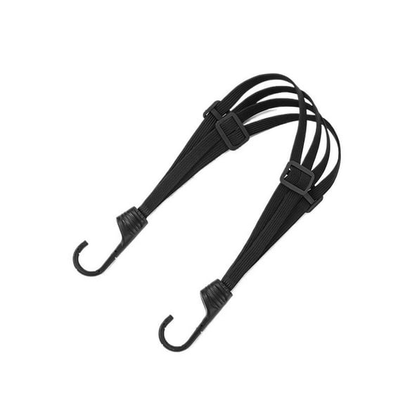 60CM Motorcycle Elastic Rope with Hooks - Heavy Duty Bungee Cord for Helmet, Luggage, Cargo on Scooter, E-bike, Bicycle