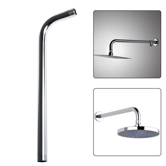 60CM Wall Shower Head Arm Extension Pipe Long Stainless Steel Bathroom Home