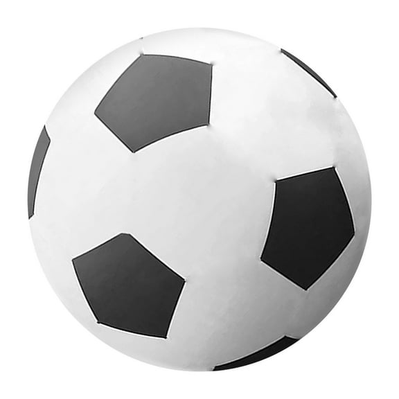 60Cm Thickened Inflatable Large Soccer Ball, Pvc Advertising Beach Ball For Parties And Promotions Black 60Cm