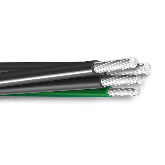 60FT 2/0-2/0-1-4 Aluminum MHF Mobile Home Feeder Cable 600V