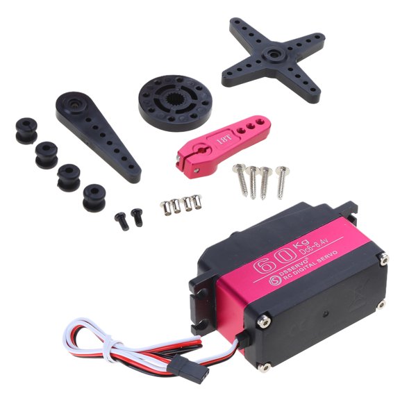 60KG Digital Servo High Torque Full Metal Gear Less for Car Crawler Robot Control 180/270 Baj a Servos