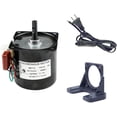 thumbnail image 1 of 60KTYZ 110V 60-72RPM Permanent Magnet Synchronous Gear Motor with Fixed Bracket and Power Cord Switch Plug, 1 of 7