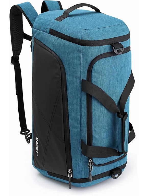 60L 3-Way Duffle Backpack Gym Bag with Wet Pocket and Shoe Compartment