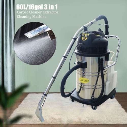 60L 3 in 1 Commercial Carpet Cleaning Machine Cleaner Vacuum Cleaner Extractor