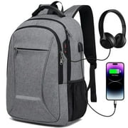 60L Anti-Theft Laptop Travel Backpack for Business, Slim, Durable, with USB Charging Port, Water Resistant for College and School, Fits for 17 inch Laptop and Notebook