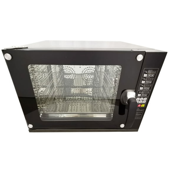 60L Commercial Countertop Convection Spray Oven 4 Racks Hot Air Circulation Electric Oven 220V