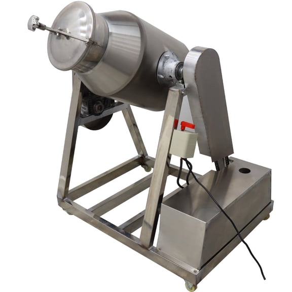 60L Drum Mixer Machine Metal Metallurgy Powder Blender Stainless Steel 110V
