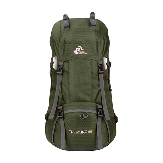 60L Hiking Backpack for Camping – Durable Outdoor Rucksack with Multi-Compartment Storage for Climbing and Travel