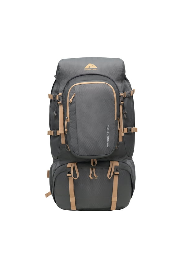 60L Hiking Backpack with Durable Fabric and Multiple Pock,Age group:Adult