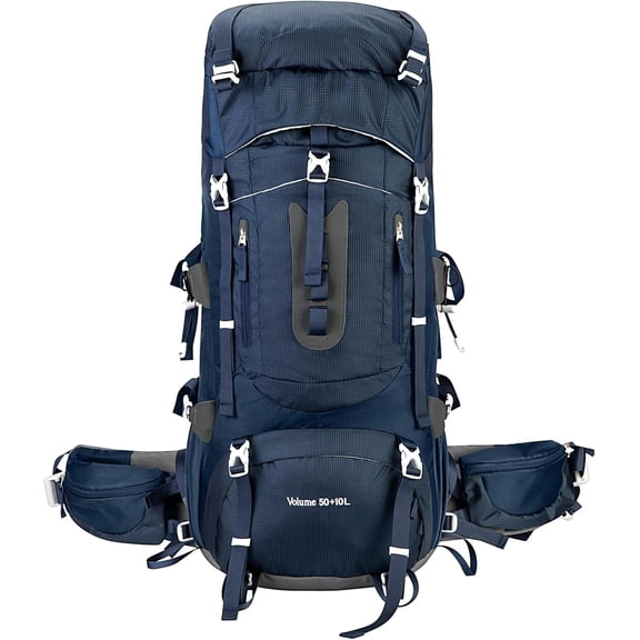 60L Internal Frame Hiking Backpack Camping Backpack with Rain Cover