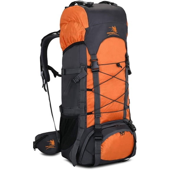 60L Internal Frame  Hiking Camping Backpack with Rain Cover, Large Outdoor  Travel Daypack Rucksack