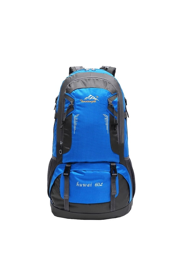 60L Large Capacity Hiking Backpack, Waterproof Breathable Outdoor Travel Rucksack, Unisex For Trekking Camping Sports