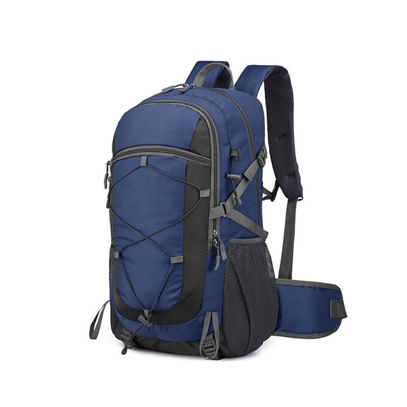 60L Large Capacity Waterproof Hiking Backpack for Outdoor Camping Core Rucksacks, Dark Blue