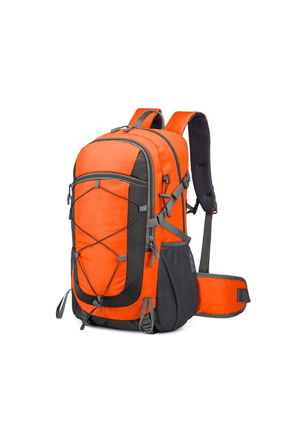 60L Large Capacity Waterproof Hiking Backpack for Outdoor Camping Core Rucksacks, Orange
