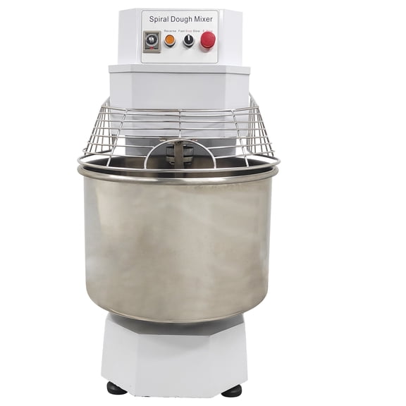 60L Stand Spiral Dough Mixer Double Action Double Speed Flour Kneader Blender Flour Mixing Machine 220V Intelligent Control