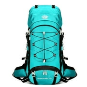 YFREAL 60L Travel Hiking Camping Backpack with Rain Cover, Backpack Water Resistant,Climbing Backpack for Men Women