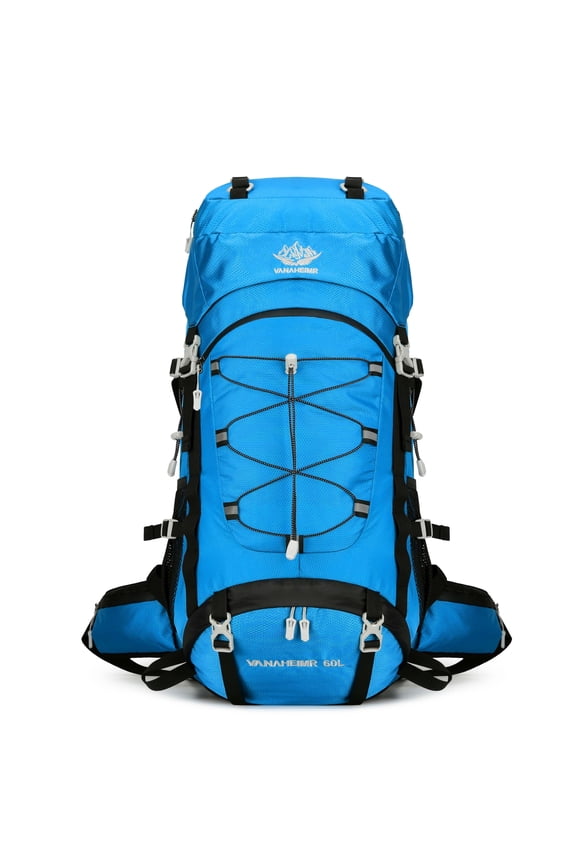 60L Travel Hiking Camping Backpack with Rain Cover, Backpack Water Resistant,Climbing Backpack for Men Women