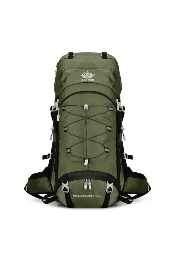 60L Travel Hiking Camping Backpack with Rain Cover, Backpack Water Resistant,Climbing Backpack for Men Women