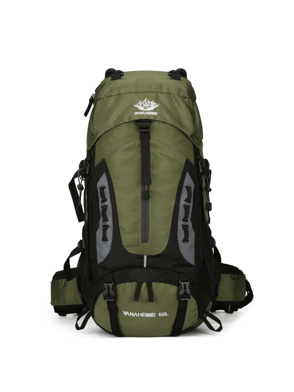 60L Travel Hiking Camping Backpack with Rain Cover,Backpack Water Resistant,Traveling Backpack for Men Women