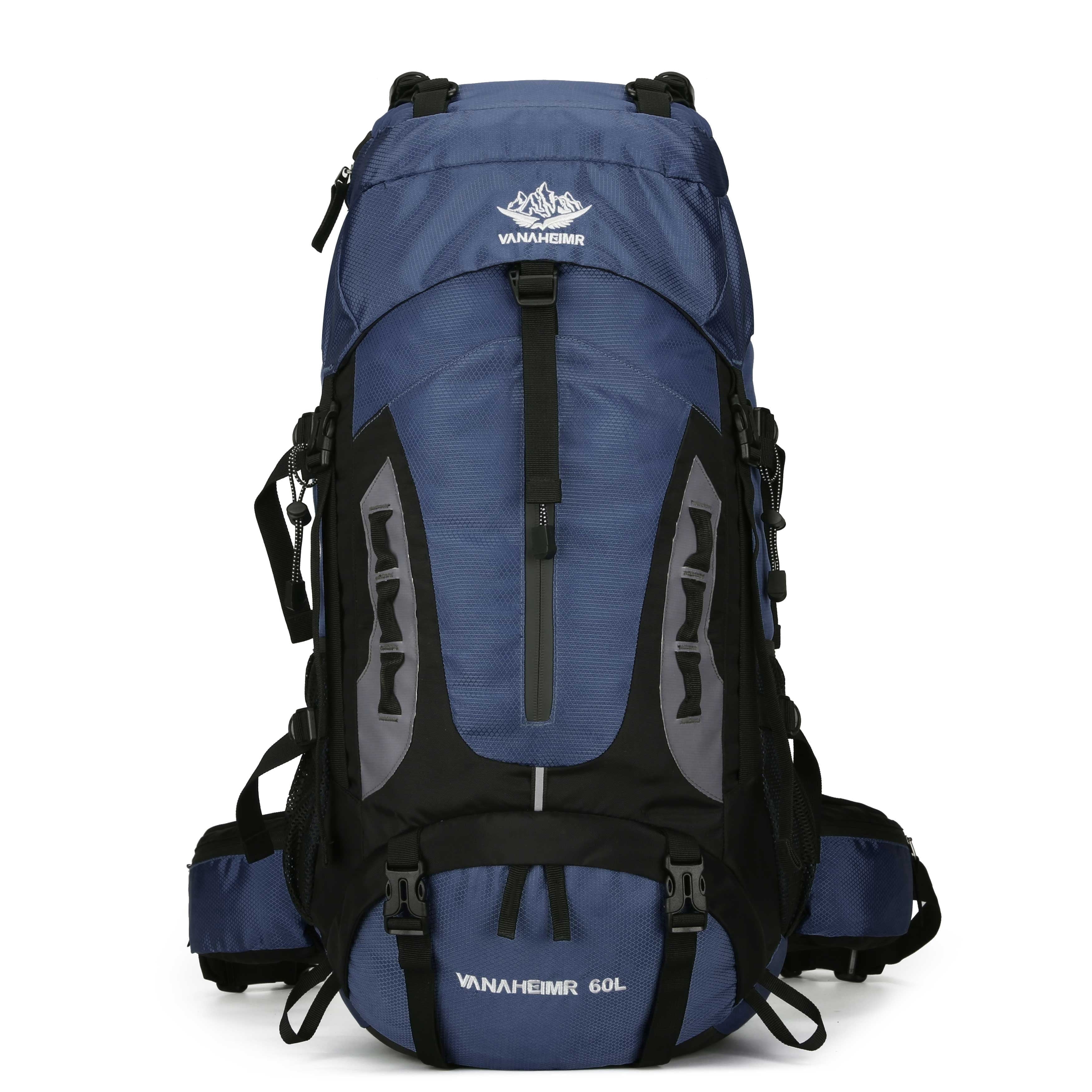 60L Travel Hiking Camping Backpack with Rain Cover,Backpack Water Resistant,Traveling Backpack for Men Women