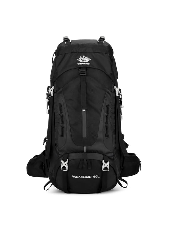 60L Travel Hiking Camping Backpack with Rain Cover,Backpack Water Resistant,Traveling Backpack for Men Women