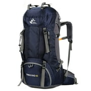60L Waterproof Lightweight Hiking Backpack with Rain Cover,Outdoor Sport Travel Daypack for Climbing Camping Touring