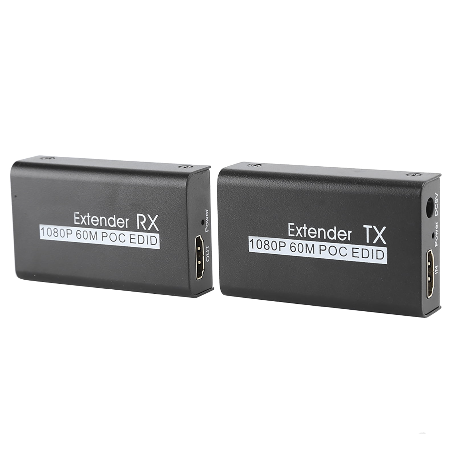 60M HDMI Extender Internet Transmitter for POC Cable Power EDID ...