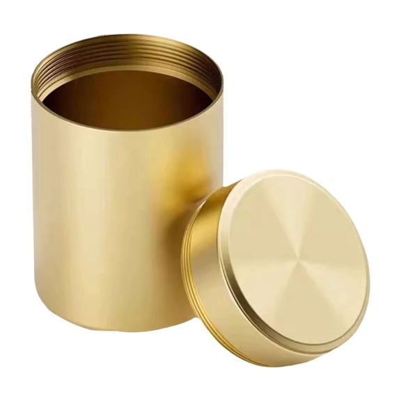 60ML Aluminum Tea Canister, Portable Storage Tin, Travel Small Tea Container, Leakproof Sealed Jar, Reusable Herb Organizer, Mini Spice Storage Vessel, Ideal for Daily Use, and Outdoor Activities