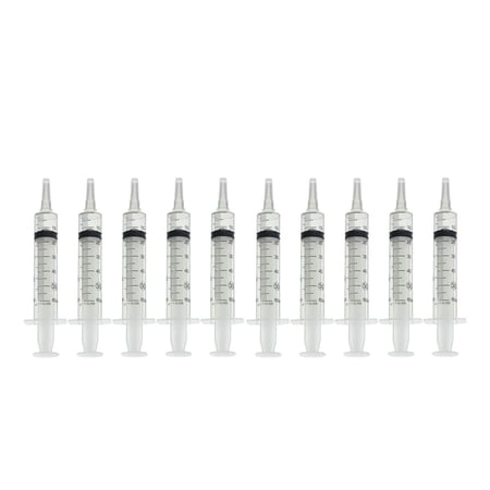60ML Sterile Syringe Only with Catheter Tip Tip - 10 Syringes Without a Needle by Easy Glide - Great for Medicine, Feeding Tubes, and Home Care