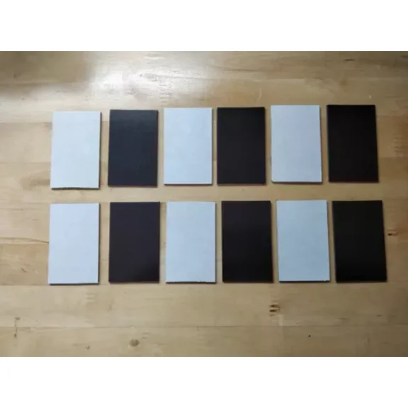 60Mil Thick X1.68"X2.68" (56 Pcs) Peel And Stick Magnets For Art And Craft, Etc