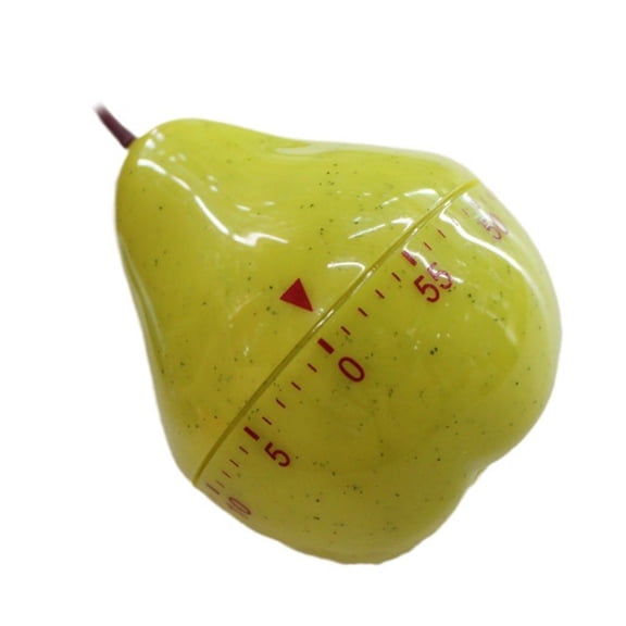 60Minute Pear Shaped Manual Wind Up Timer for Baking Cooking Home No Battery