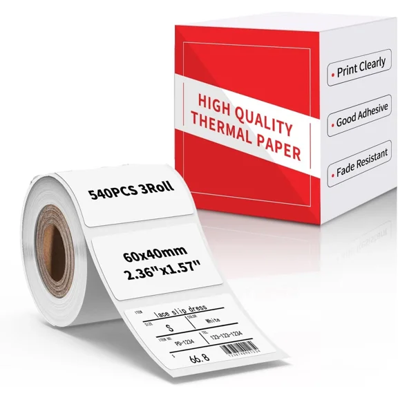 60Mm*40Mm Thermal Printing Paper Sticker Label For Phomemo M110 M220 Printer