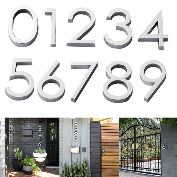 60Mm Self Adhesive Home Door Number Sign Modern House Hotel Room Numerals