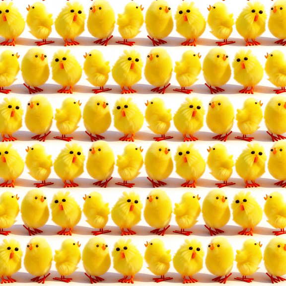 60PCS 1.18 Inch Easter Chick Mini Fluffy Chicks Cute Soft Yellow Small Chenille Chicks for Desk Dollhouse Succulents Decor Easter Christmas Party Supplies Gift Bag Fillers