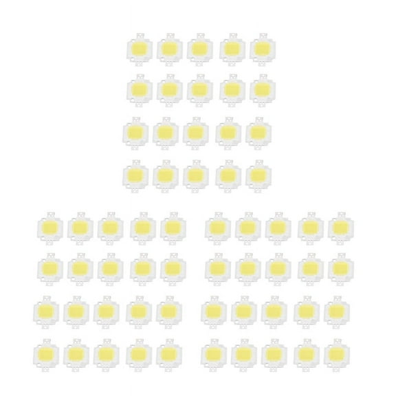 60PCS 10W LED Pure White High Power 1100LM LED Lamp SMD Chip light Bulb DC 9-12V,60X LED Light,Pure white