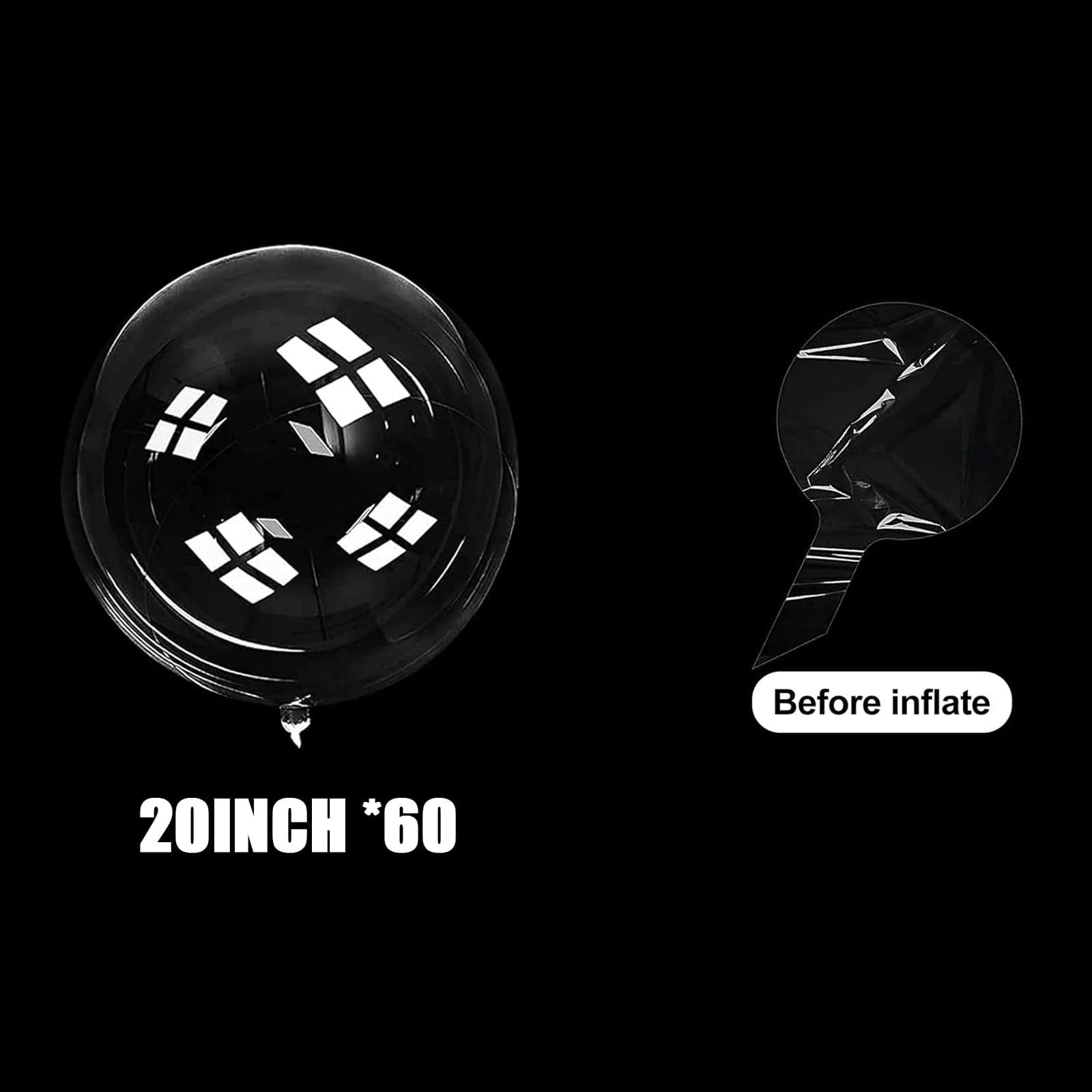 60PCS 20 Inch Clear Balloons for Party Decorations 1 Pack - Walmart.com