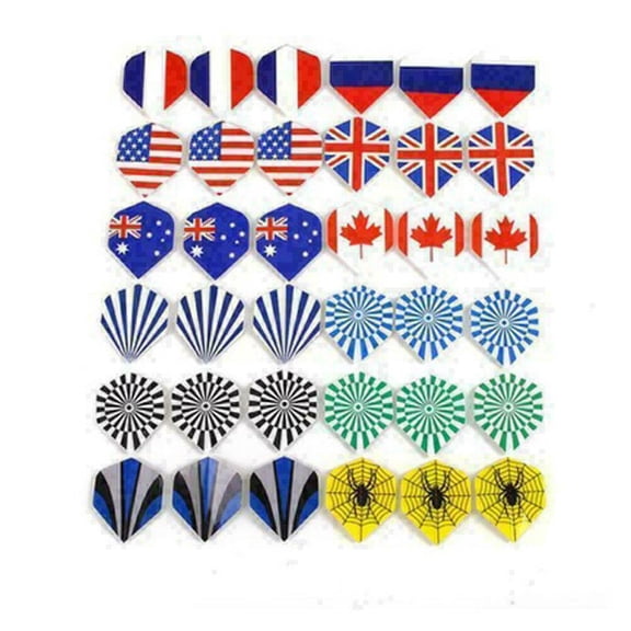 60PCS 20 Patterns Durable Dart Flights Multi-Styles Nice T4D4 Darts Profe Y0M3 Y5O4 TAPDRA Spare Part