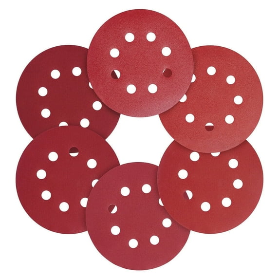 SATC 60 Pcs 5" Sanding Discs 240-1000 Grit Hook & Loop 8-Hole Orbital Sander Sandpaper