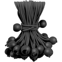 60PCS 6inch Ball Bungee Cords, Heavy Duty Outdoor Bungee Cord with Balls, Tarp Tie Down Bungee Balls for Shelter, Camping, Cargo,Tent Poles UV Resistant