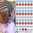 thumbnail image 1 of 60PCS AB Hair Beads Spacer Round Braids Bead with Large Hole Blue&Purple&Pink Pony Bead Loc Dreadlock Jewelry Kids Girls Hair Decoration Accessories, 1 of 10