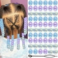 thumbnail image 1 of 60PCS AB Hair Beads Spacer Round Braids Bead with Large Hole Blue&Purple&Pink Pony Bead Loc Dreadlock Jewelry Kids Girls Hair Decoration Accessories, 1 of 10