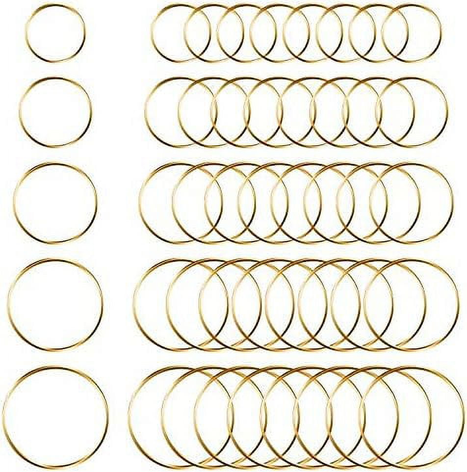 60PCS Beading Hoop Earring Finding, Round Hoop Earrings for Crafting Earring  Hoops for Jewelry Making（20mm;25mm;30mm;35mm;40mm) 