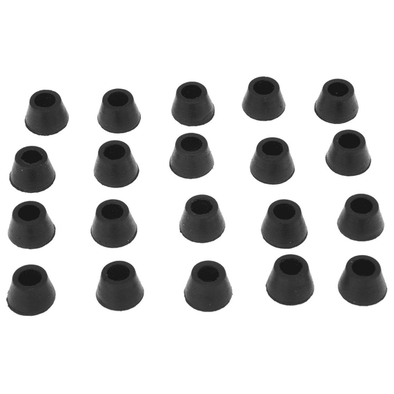 60PCS Black Chair Couch Table Rubber Furniture Leg End Caps 16mm Dia
